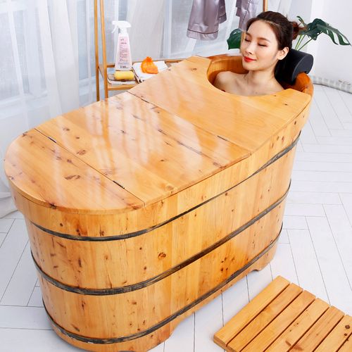 瀚匠泡澡木桶实木洗澡家用浴桶成人沐浴浴盆沐浴桶