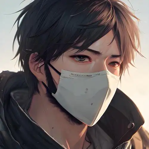 口罩男头像动漫 冷酷