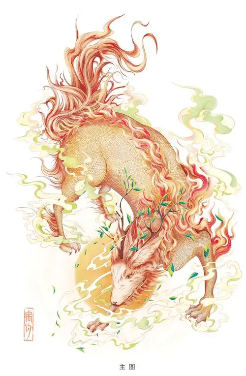 上古神兽白泽丨商业插画设计
