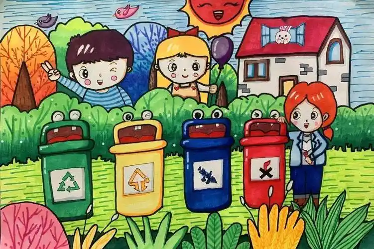 童心绘环保丨全市中小学生环保绘画大赛作品赏析(78)_辅导_二七区