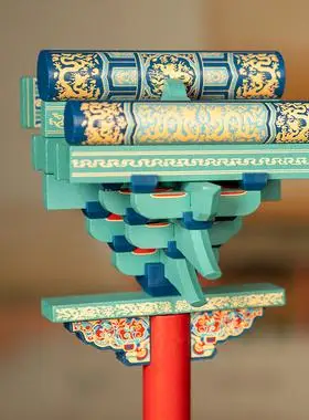 晚峰故宫保和殿斗拱积木玩具模型