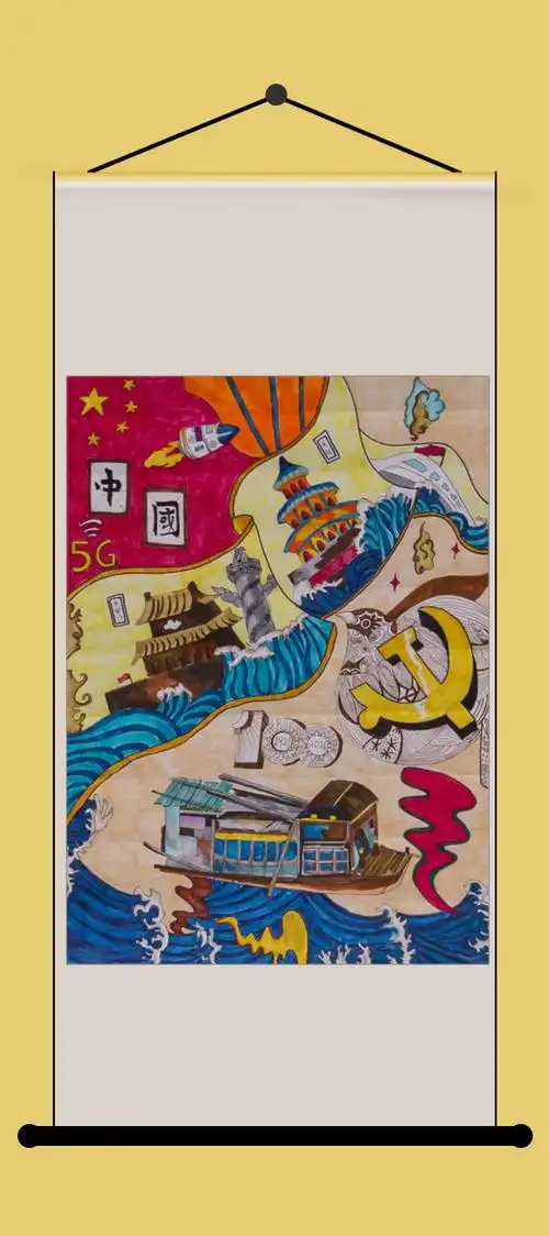 翰墨颂党恩·丹青绘百年——瓯江口庆祝建党100周年书画展开展