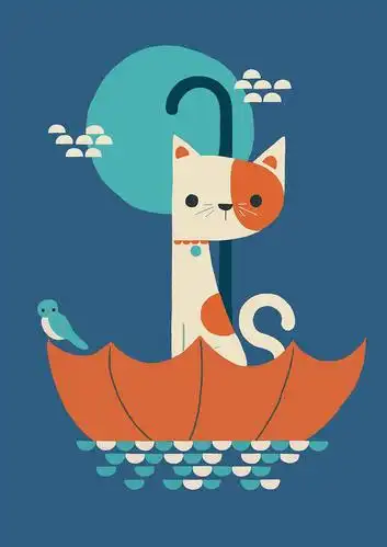 一组简单卡通手绘