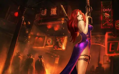 英雄联盟,赏金猎人,厄运小姐,皮肤,游戏英雄联盟壁纸图片