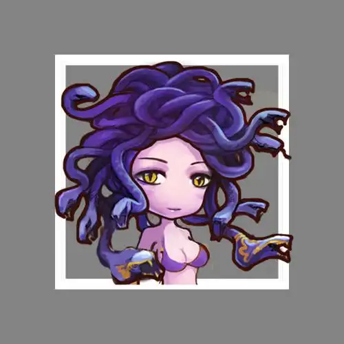 一个q版高清美杜莎进行三步走