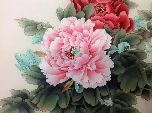 牡丹工笔画图片牡丹工笔画上色的步骤