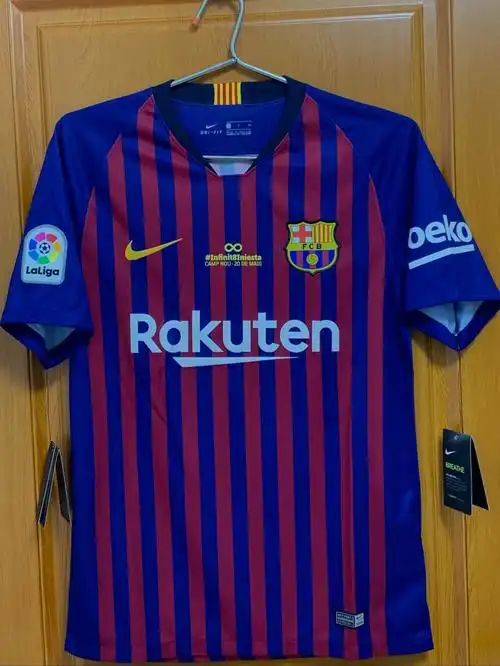 球迷版 加西甲臂章 伊涅斯塔告别赛标语 连8号 伊涅斯塔#球衣收藏