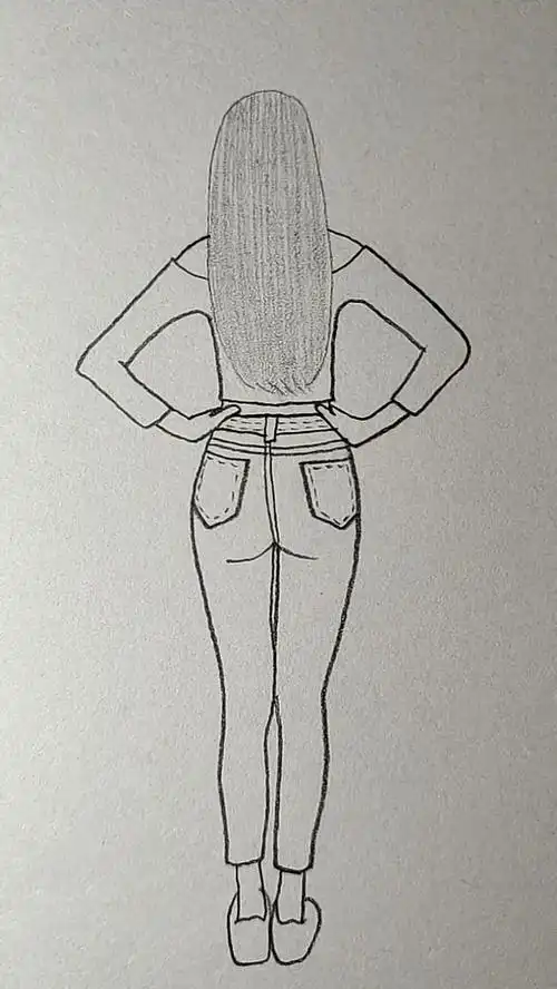 简笔画#画双手叉腰的女生背影-母婴亲子视频-搜狐视频