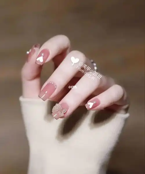 58造型随便做秋季爆款美甲分享显手白