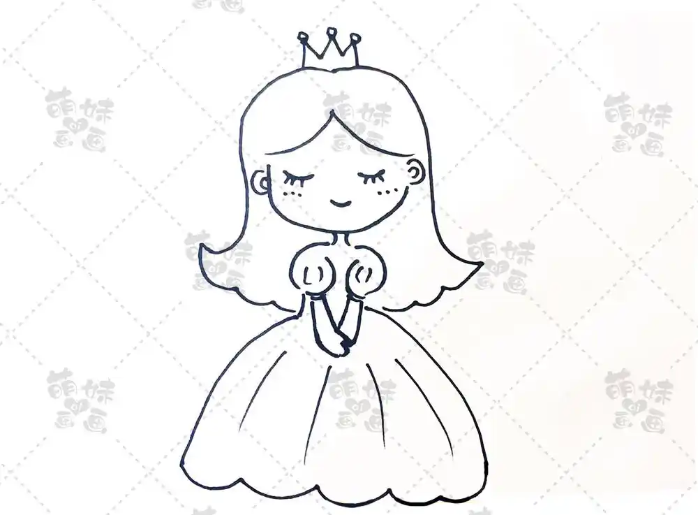 简单又可爱的小公主简笔画合集选出你最喜欢的小公主吧