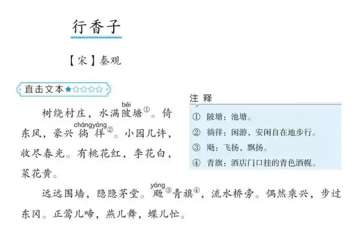 九年级上(14)赏析-行香子(树绕村庄)