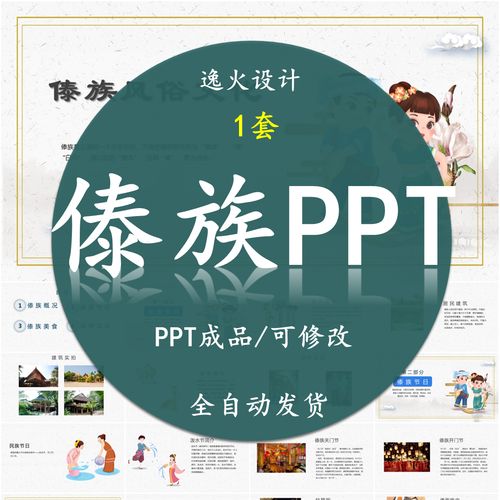 傣族风俗文化ppt课件介绍内容完整 素材