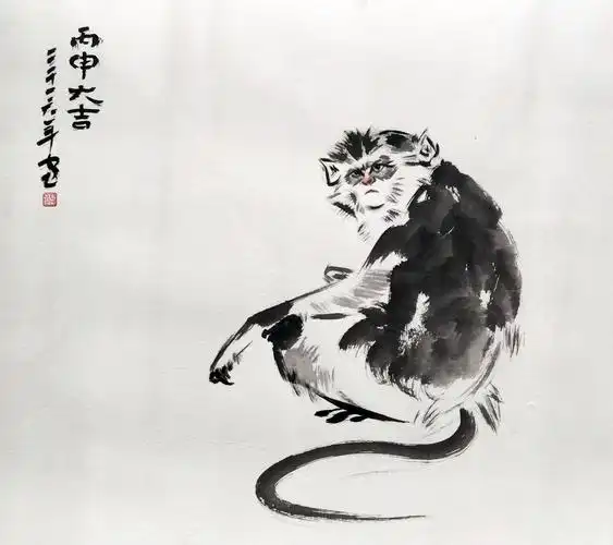 【丙申绘猴-路卿其他国画-纸本(2016年作)】路卿作品_个人作品推介