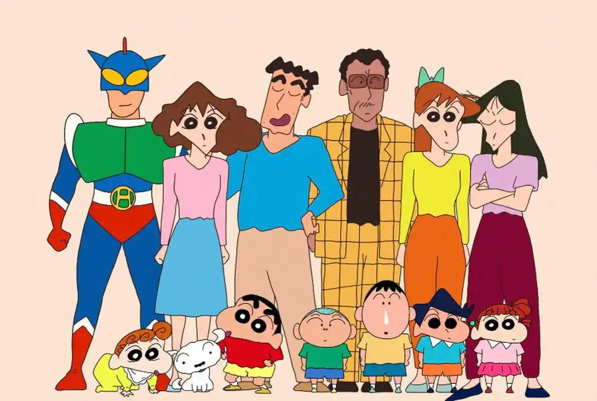 蜡笔小新人物你认识几个 动感超人(乡刚太郎) 野原美伢 野原广志 园长