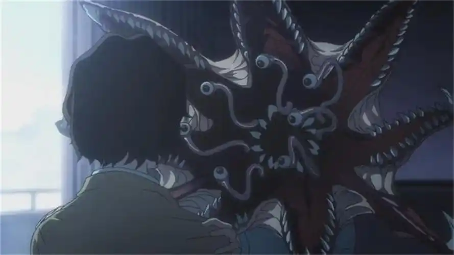 这些都是动漫截图,从贴吧搬来的几张,要想看更多的可以到寄生兽吧的