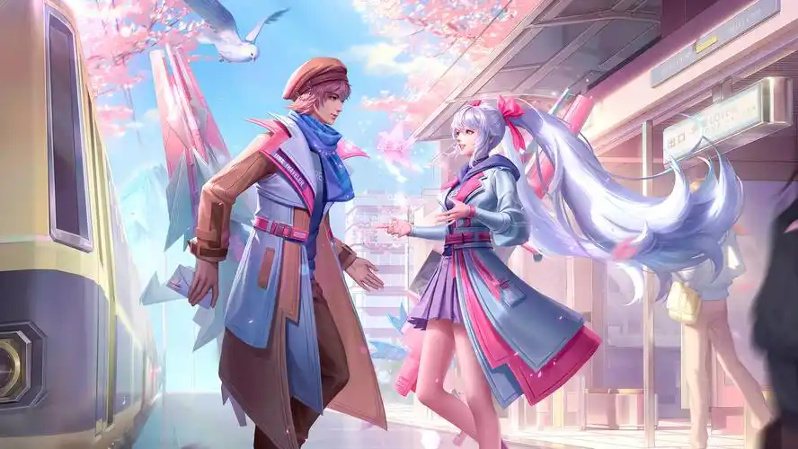 王者荣耀刘备 孙尚香情侣皮肤壁纸图片 时之羁绊