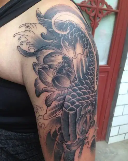 鱼纹身图片_手臂纹身图案(5)_河南省新乡市纹身店-印龙堂,河南省新乡