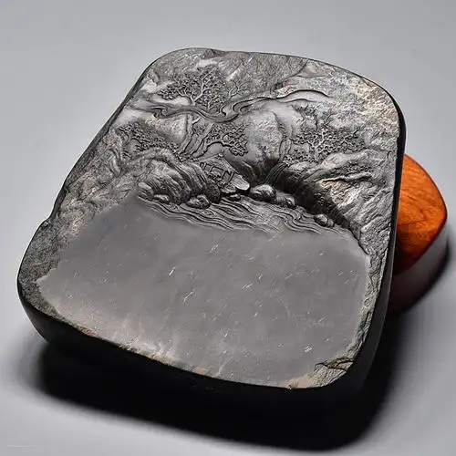 安徽歙县高档天然原石老坑金星坑金星名砚文房四宝纸墨笔砚歙砚书法