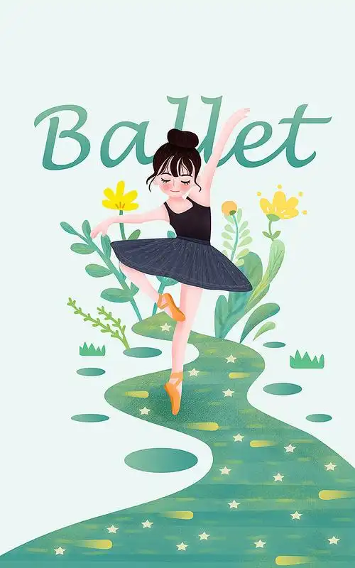跳芭蕾舞女孩