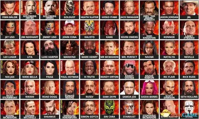 wwe2k17全人物图鉴一览wwe2k17都有哪些人物