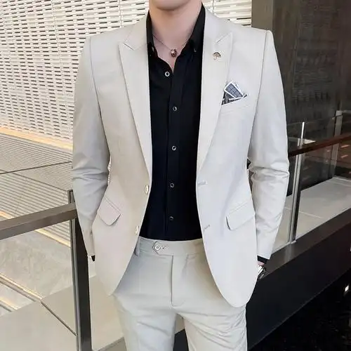 骄克雄狮jankeleone西服套装男士外套职业正装韩版修身商务休闲时尚男