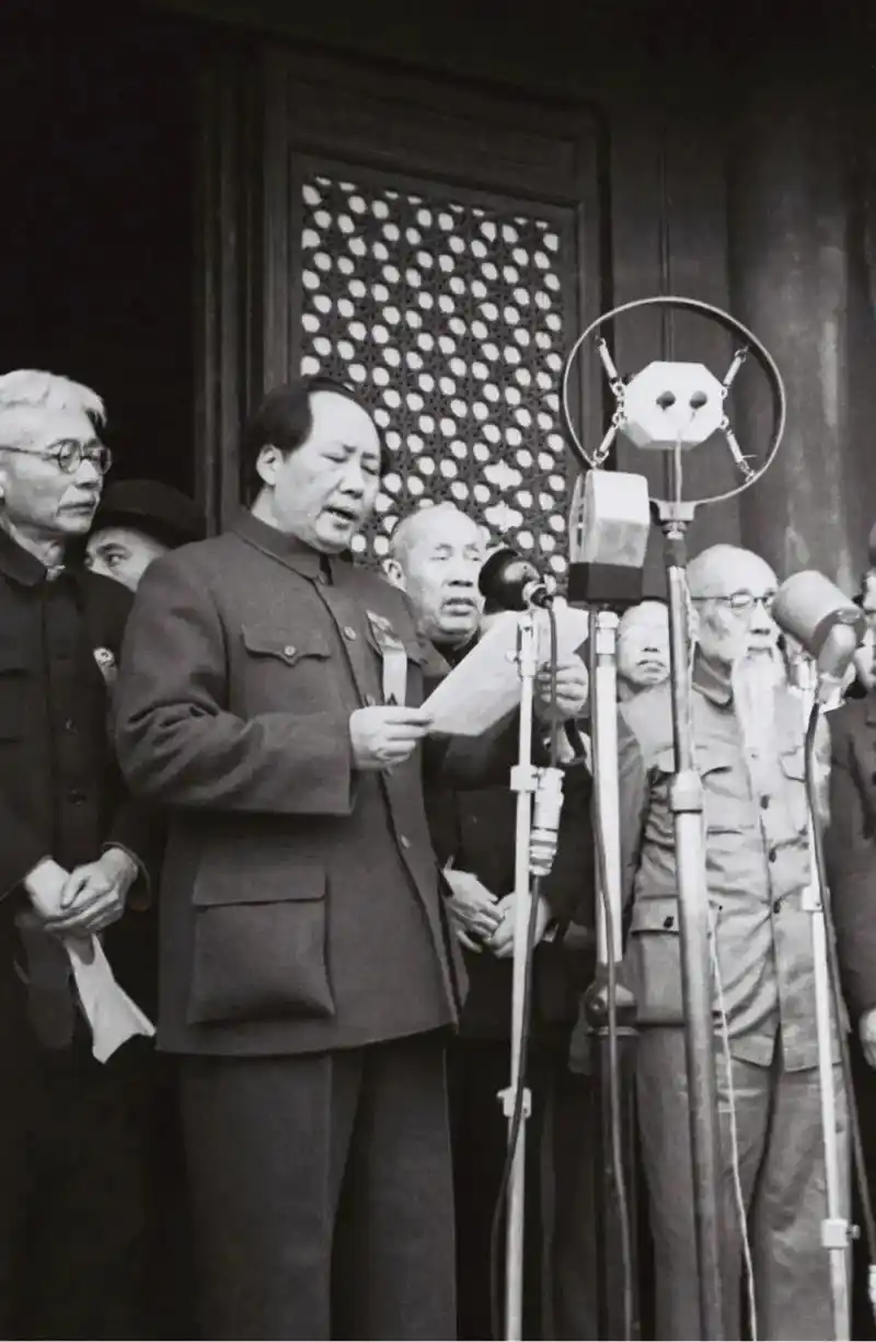 开国大典源自军事博物馆馆藏图片前苏联拍摄照片