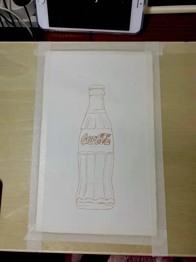 可口可乐步骤图.彩铅画.#一起学画画 #每日一画 #画画打卡 - 抖音