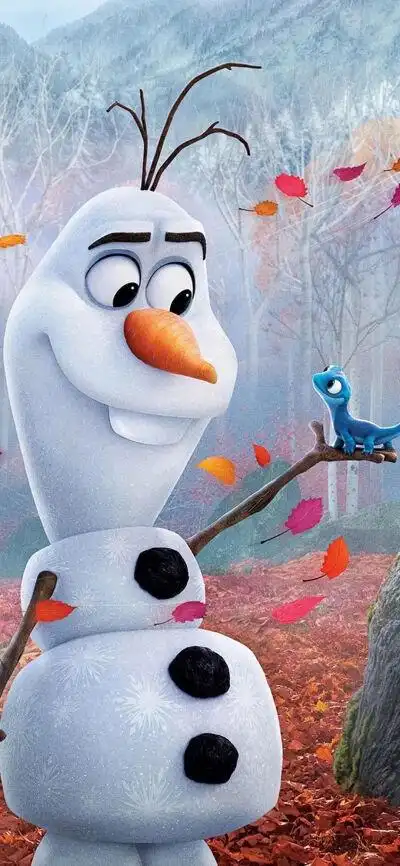 《frozenⅡ》olaf 火蜥蜴 壁纸