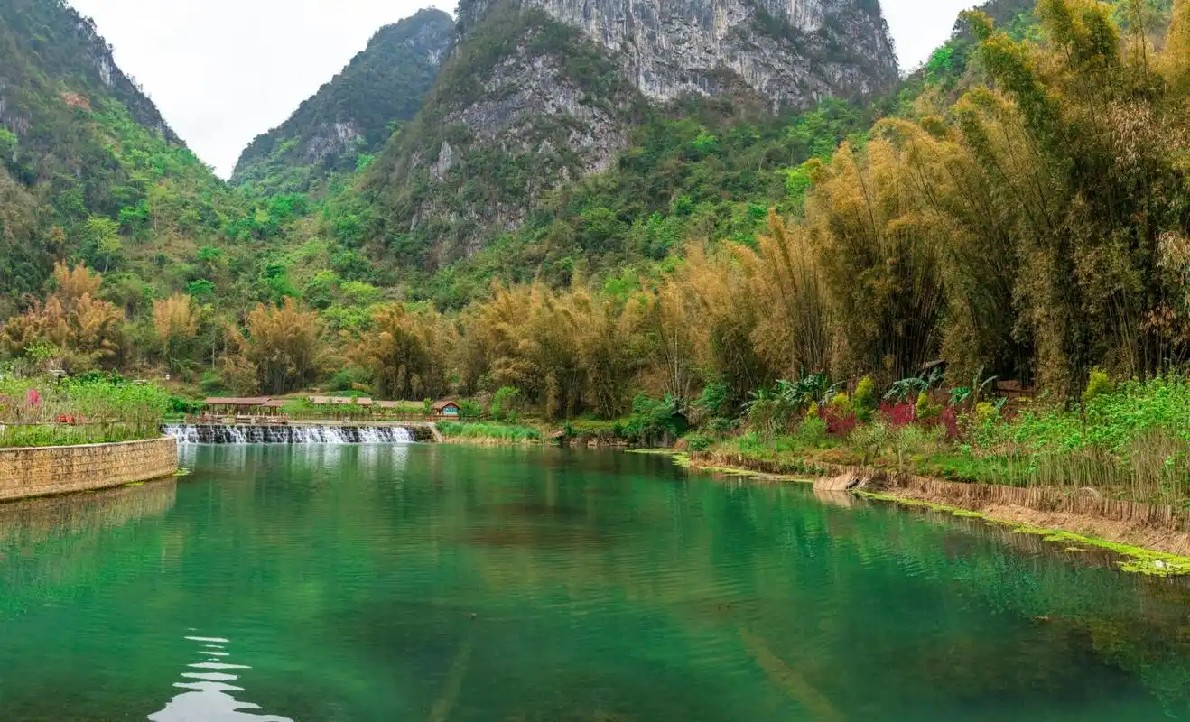 文山,广南坝美,世外桃源景区 林尽水源,便得一山.