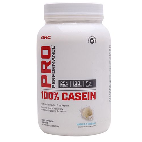 健安喜(gnc)酪蛋白粉 casein 美国原装进口 运动能量 香草味 952g