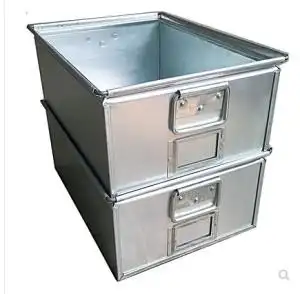 高档子收纳储五金工具手提收纳箱箱304加厚型周转箱不锈钢式定做