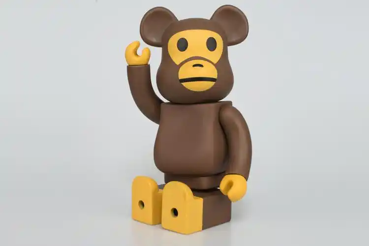 热卖暴力熊be@rbrick400%积木熊bape猿人头猩猩400%手办模型公仔-阿里