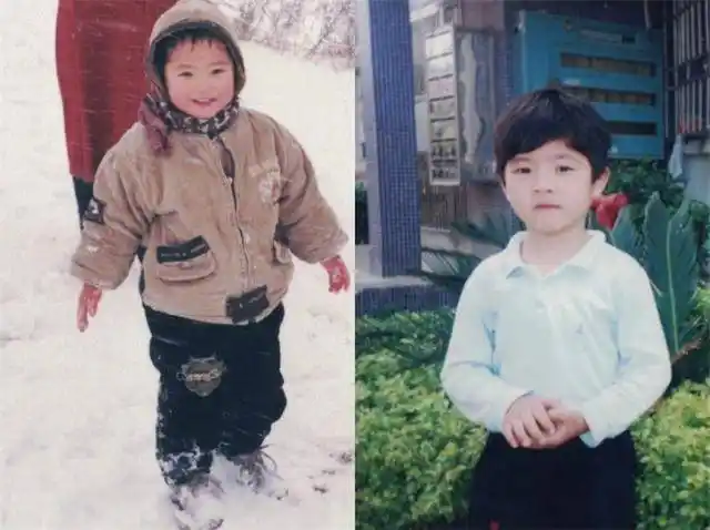 刘昊然童年旧照走红,脸蛋肥胖可爱酷似柴犬,对比成名后变化明显_样子