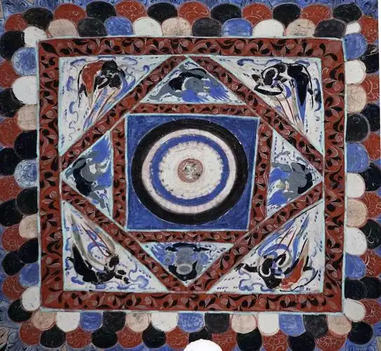 莫高窟第305窟"三兔共耳"藻井图案 敦煌研究院供图