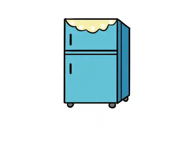 卡通冰箱简笔画