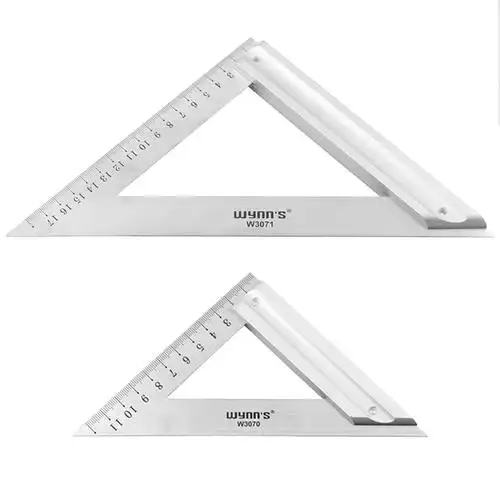 威力狮 不锈钢 直角三角尺 45度 角度尺 木工工具 120/180mm