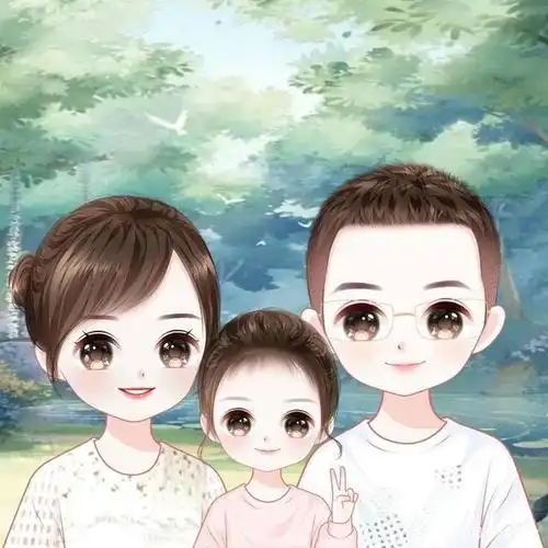 一家三口图片,简单的头像,简单的幸福,你爱了吗?