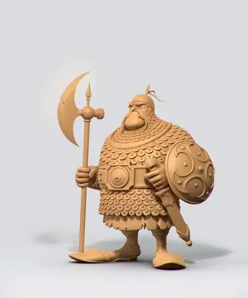 丝路文化三维卡通角色 _ 战士 (3d 打印模型)|三维|人物/生物|diyan