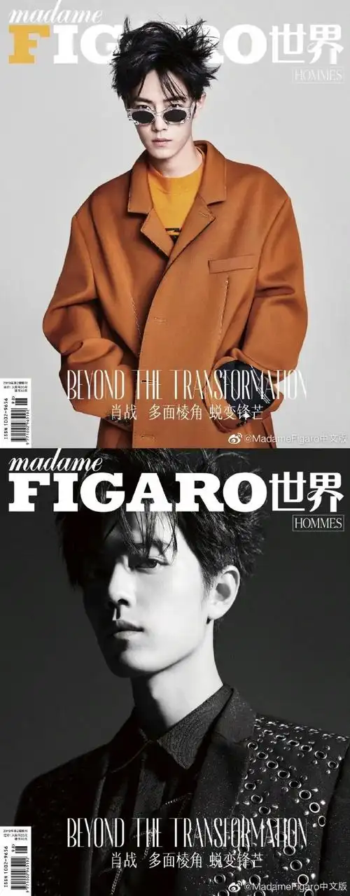 内娱明星最佳杂志封面#肖战杂志封面大片合集~精致的五官完美驾驭