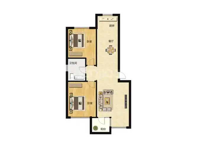 绿色家园户型图(链家网)