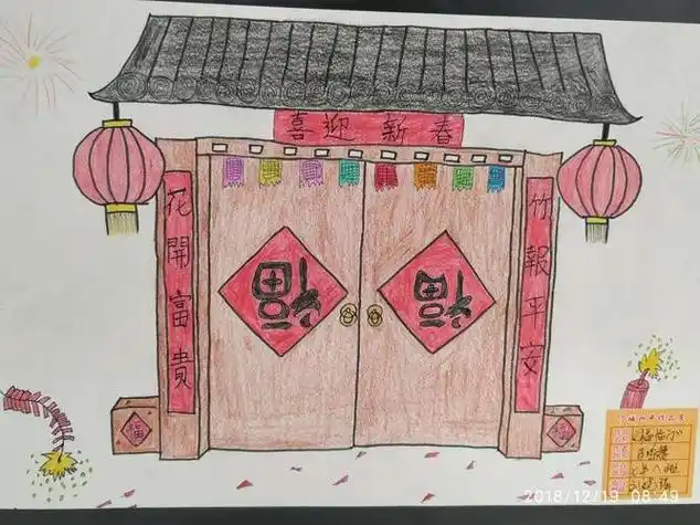 过年的画画 过年的画画又简单又漂亮