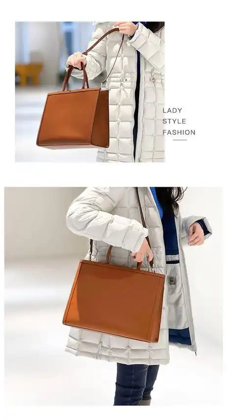 bogner代工工厂女士经典牛皮通勤大容量托特通用款女包