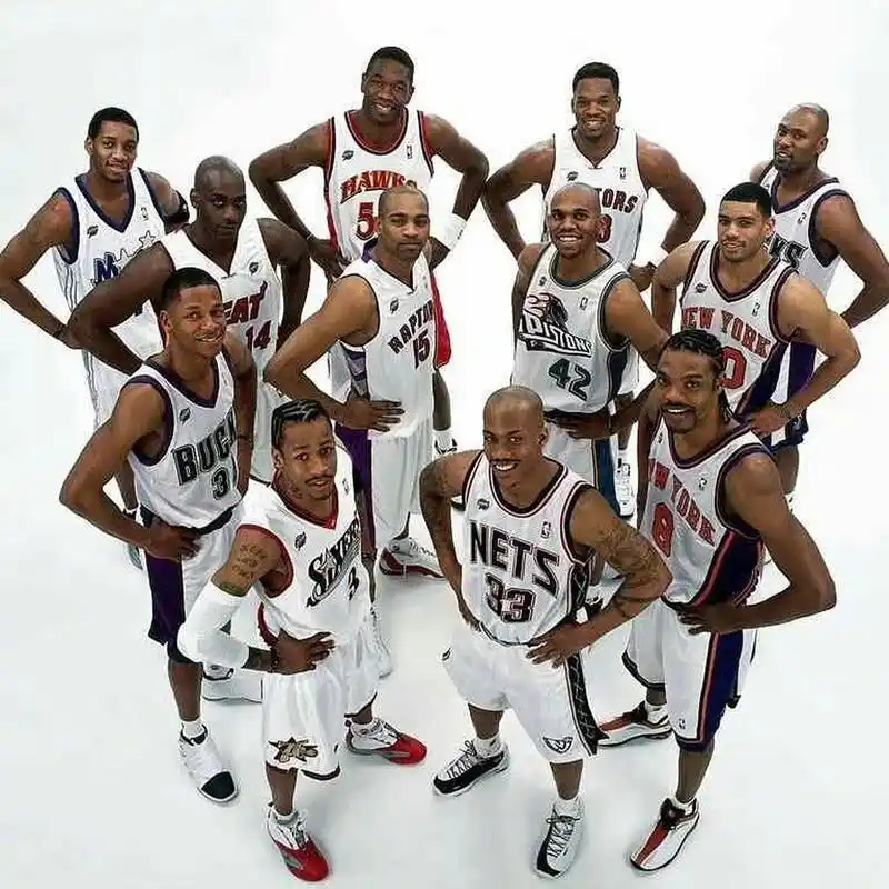 2000-2001赛季nba全明星大合照!