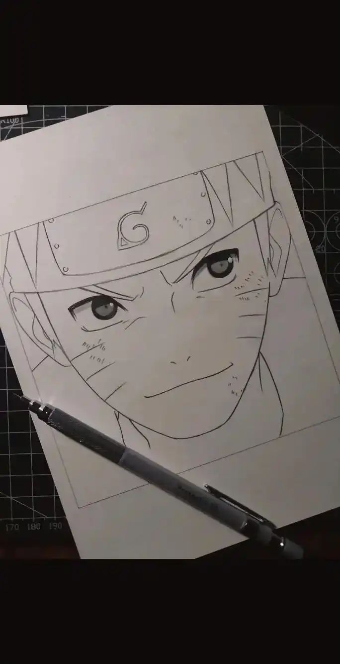 非常简单的鸣人过程～#火影忍者 #漩涡鸣人 #手绘 #绘画过 - 抖音