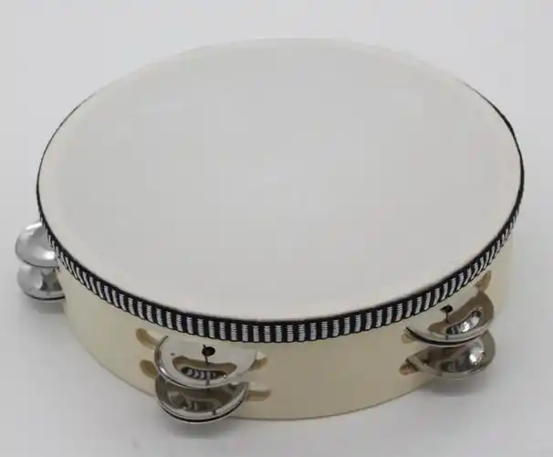 特价新品8寸10寸高档舞蹈双排仿羊皮铃鼓 奥尔夫打击乐器早教玩具