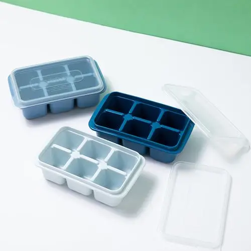 塑料制冰盒冰格冰块雪糕冰淇淋模具带盖创意辅食盒冷冻保鲜盒