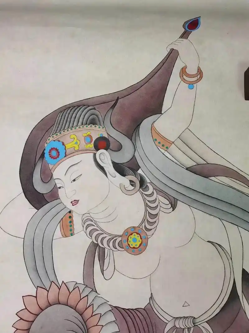 工笔画飞天仙女 - 抖音