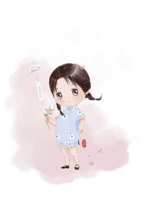 q版可爱的小丫头