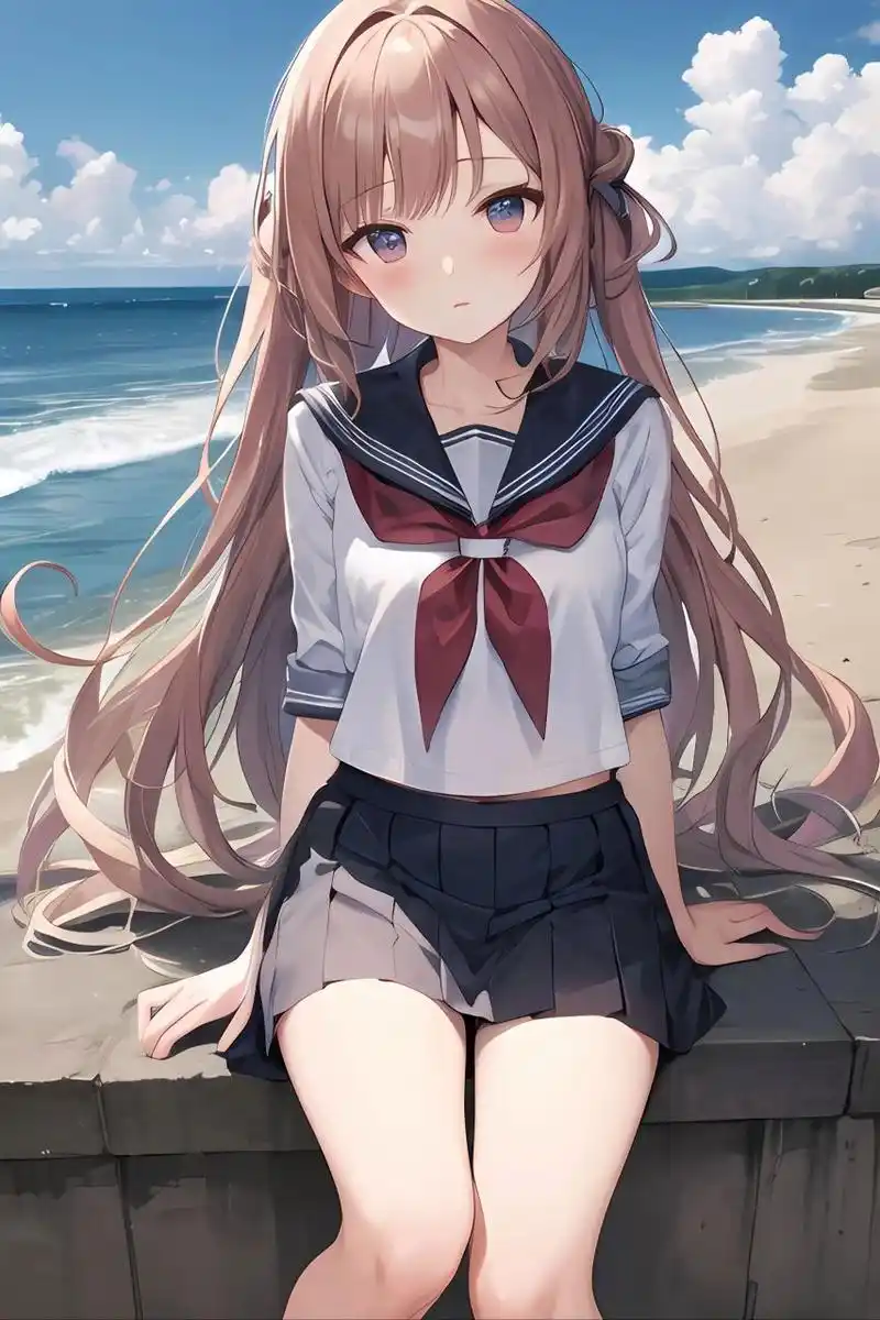 双马尾短裙jjk水手服/ai绘画