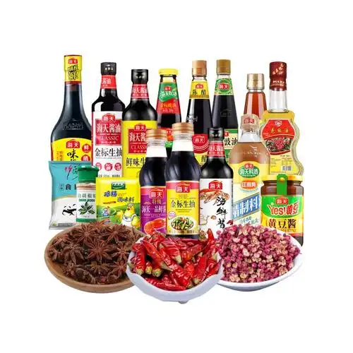 大瓶厨房调味品调料家庭组合装酱油醋调味料油盐酱醋全套装 料酒800ml